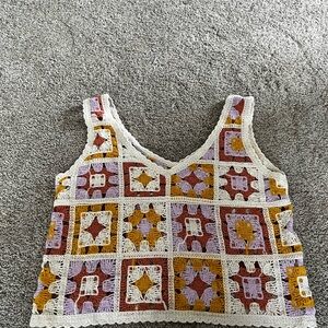 Crochet Patchwork Tank Top